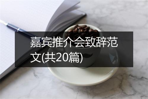 嘉宾推介会致辞范文(共20篇)