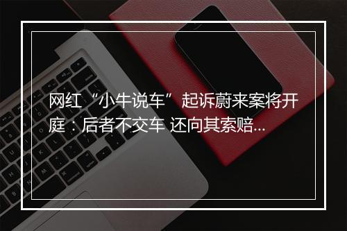 网红“小牛说车”起诉蔚来案将开庭：后者不交车 还向其索赔500万