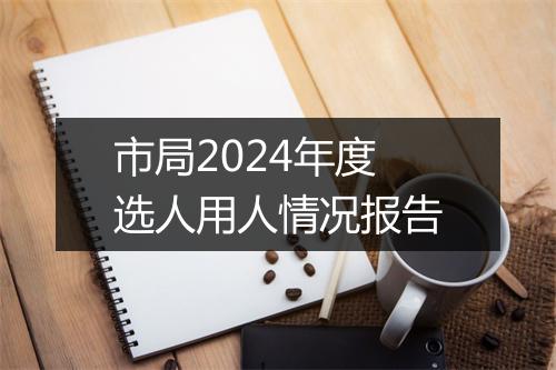 市局2024年度选人用人情况报告
