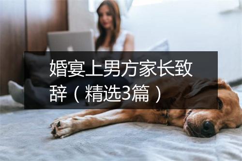 婚宴上男方家长致辞（精选3篇）