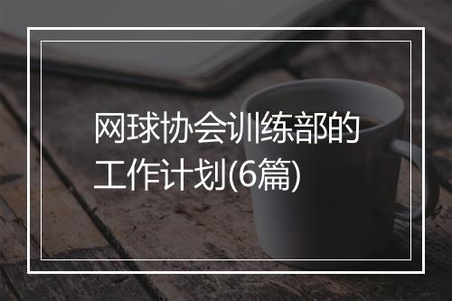 网球协会训练部的工作计划(6篇)