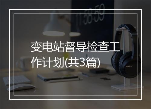 变电站督导检查工作计划(共3篇)