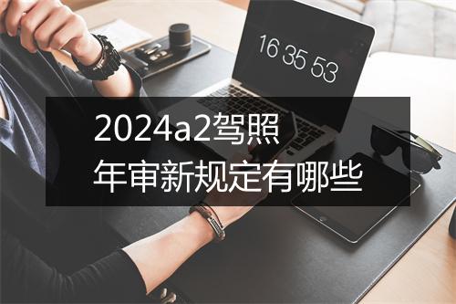 2024a2驾照年审新规定有哪些