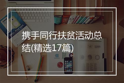 携手同行扶贫活动总结(精选17篇)