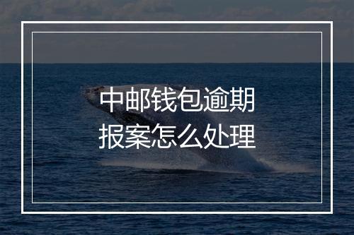 中邮钱包逾期报案怎么处理