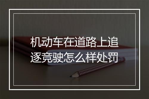 机动车在道路上追逐竞驶怎么样处罚
