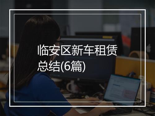 临安区新车租赁总结(6篇)