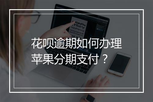 花呗逾期如何办理苹果分期支付？