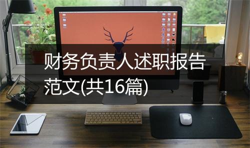 财务负责人述职报告范文(共16篇)