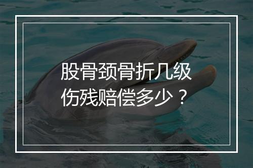 股骨颈骨折几级伤残赔偿多少？