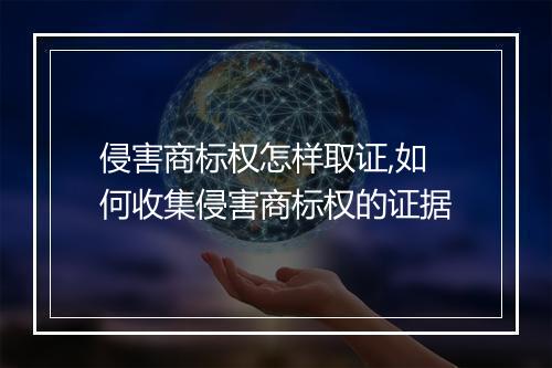侵害商标权怎样取证,如何收集侵害商标权的证据