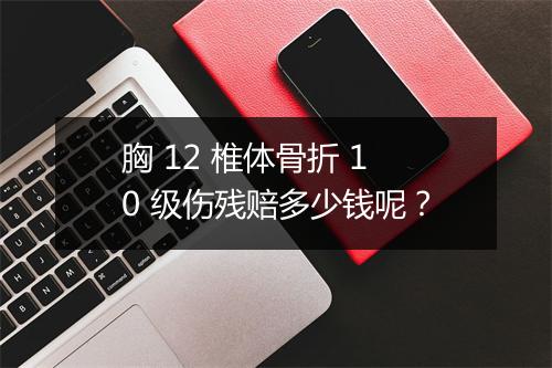 胸 12 椎体骨折 10 级伤残赔多少钱呢？