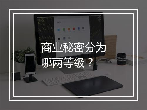 商业秘密分为哪两等级？