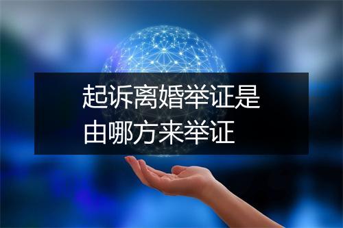 起诉离婚举证是由哪方来举证