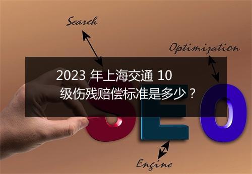 2023 年上海交通 10 级伤残赔偿标准是多少？