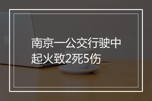 南京一公交行驶中起火致2死5伤