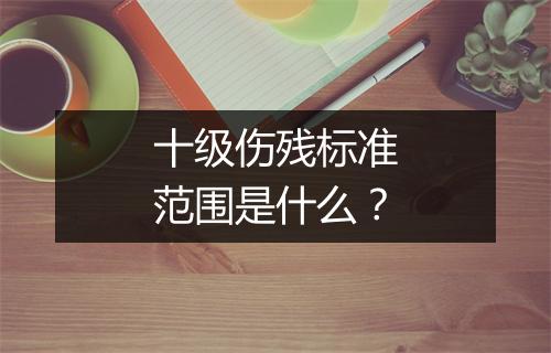 十级伤残标准范围是什么？