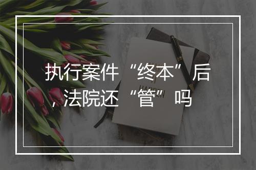 执行案件“终本”后，法院还“管”吗