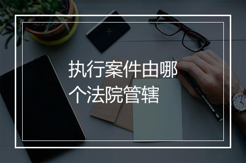 执行案件由哪个法院管辖