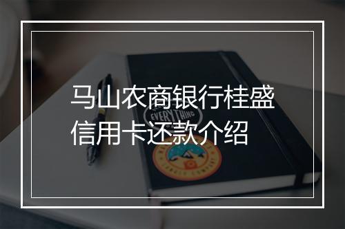 马山农商银行桂盛信用卡还款介绍