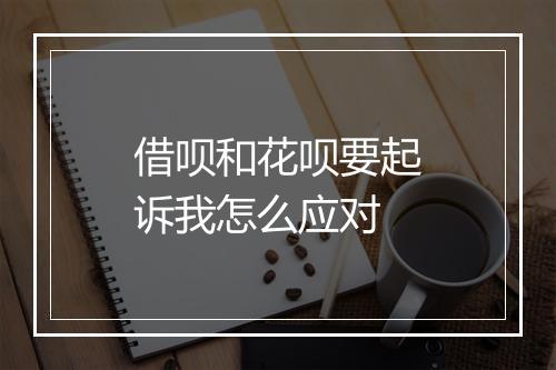 借呗和花呗要起诉我怎么应对
