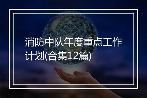 消防中队年度重点工作计划(合集12篇)