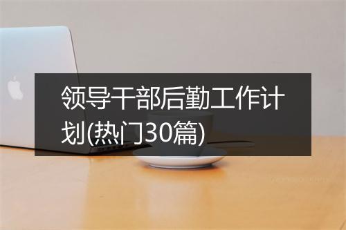 领导干部后勤工作计划(热门30篇)