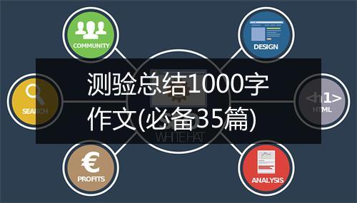测验总结1000字作文(必备35篇)