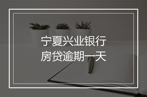 宁夏兴业银行房贷逾期一天