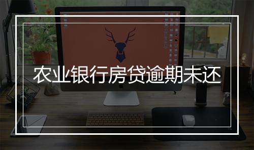 农业银行房贷逾期未还