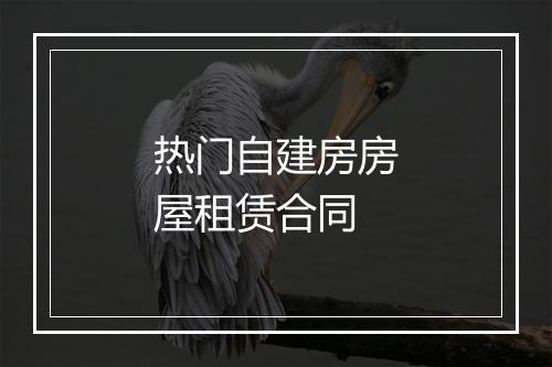 热门自建房房屋租赁合同