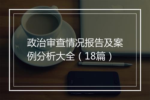 政治审查情况报告及案例分析大全（18篇）