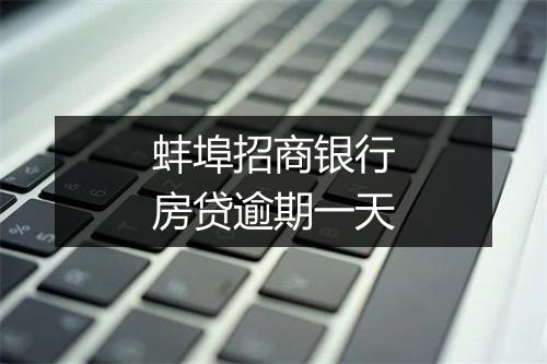 蚌埠招商银行房贷逾期一天