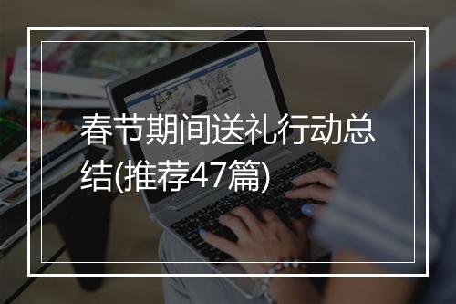 春节期间送礼行动总结(推荐47篇)