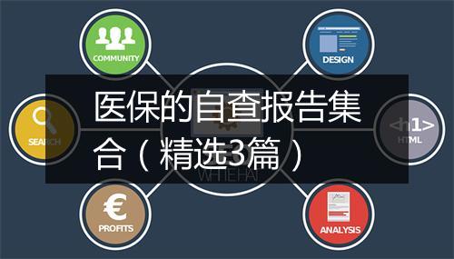 医保的自查报告集合（精选3篇）