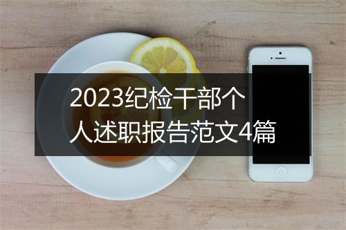 2023纪检干部个人述职报告范文4篇