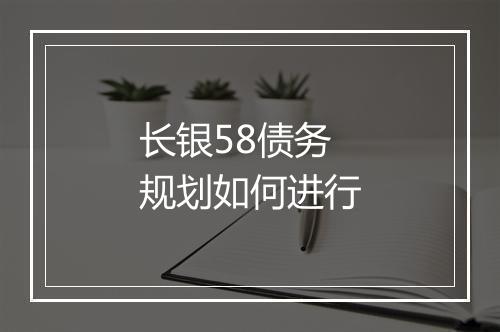 长银58债务规划如何进行