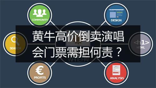黄牛高价倒卖演唱会门票需担何责？