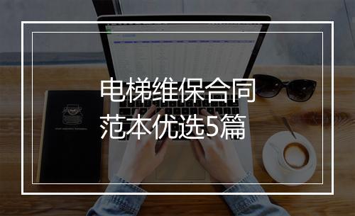 电梯维保合同范本优选5篇