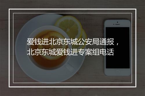 爱钱进北京东城公安局通报，北京东城爱钱进专案组电话