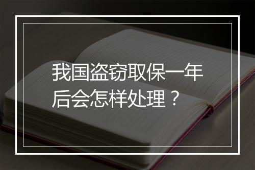 我国盗窃取保一年后会怎样处理？