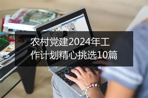 农村党建2024年工作计划精心挑选10篇