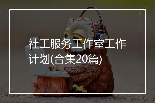 社工服务工作室工作计划(合集20篇)