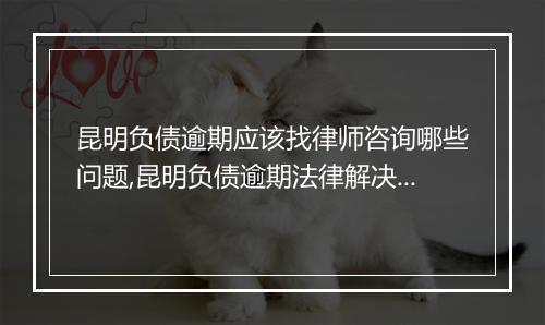 昆明负债逾期应该找律师咨询哪些问题,昆明负债逾期法律解决方案