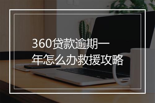 360贷款逾期一年怎么办救援攻略