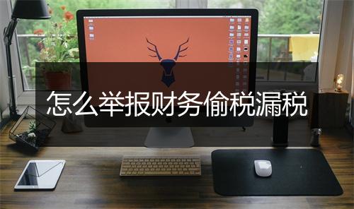 怎么举报财务偷税漏税