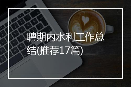 聘期内水利工作总结(推荐17篇)