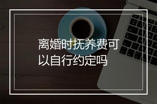 离婚时抚养费可以自行约定吗