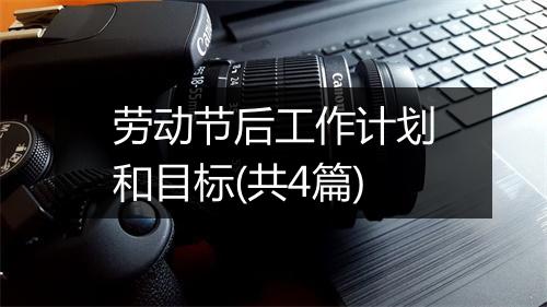 劳动节后工作计划和目标(共4篇)