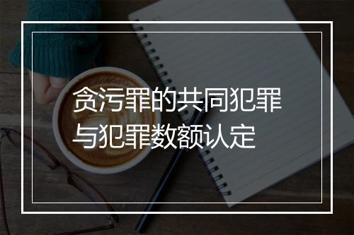贪污罪的共同犯罪与犯罪数额认定